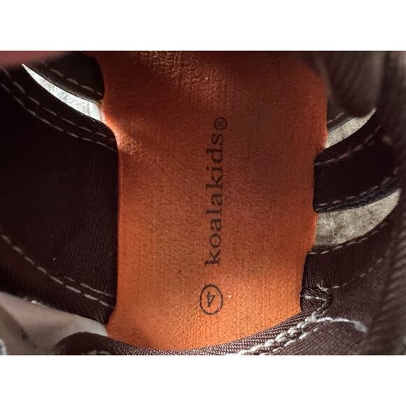 Koala Kids Sandals Toddler Boy Size 4 Brown Orange Hook & Loop - Picture 7 of 8